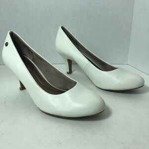 Life Stride Heels Womens Size 6.5 Parigi White Pumps Dress Soft System Slip OnE1